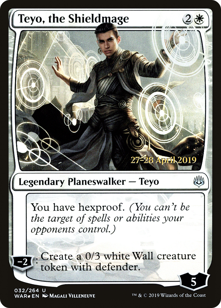 Teyo, the Shieldmage (PRE-032) [War of the Spark Promos] Foil MTG Single Wizards of the Coast