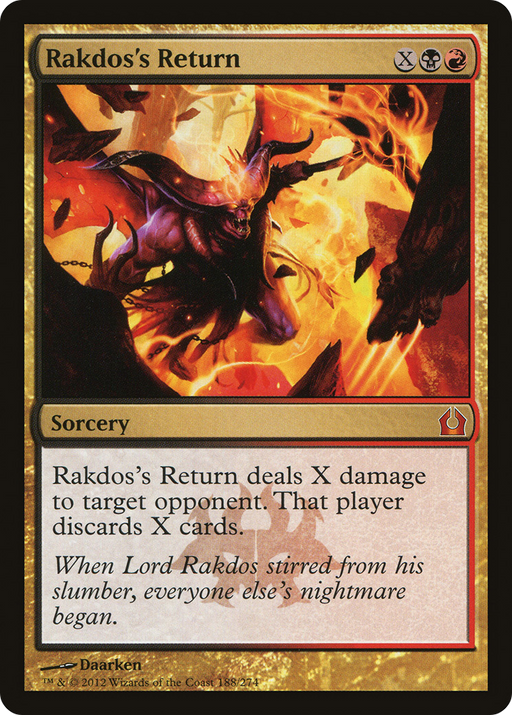 Rakdos's Return (RTR-188) [Return to Ravnica] Foil MTG Single Wizards of the Coast