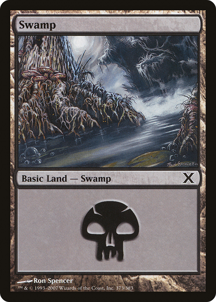 Swamp (373) (10E-373) [Tenth Edition] MTG Single Wizards of the Coast
