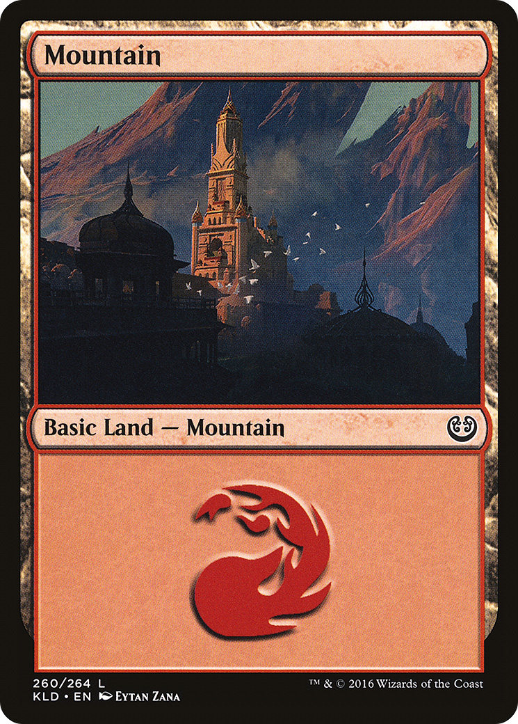 Mountain (KLD-260) [Kaladesh] Foil MTG Single Wizards of the Coast