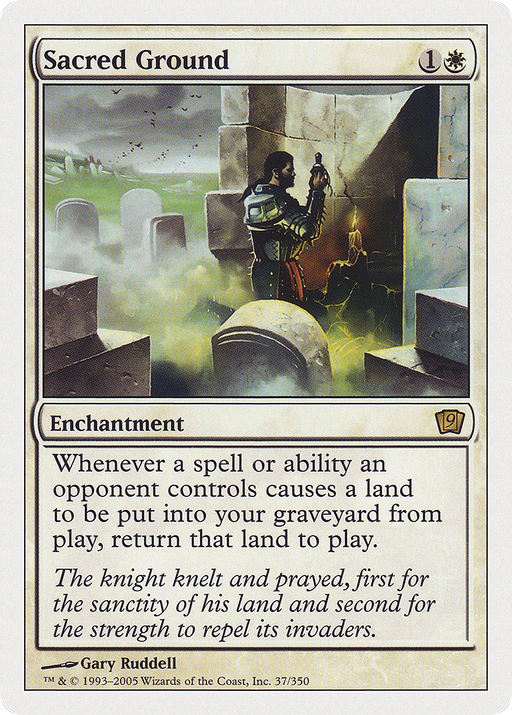 Sacred Ground (9ED-037) [9th Edition] MTG Single Wizards of the Coast