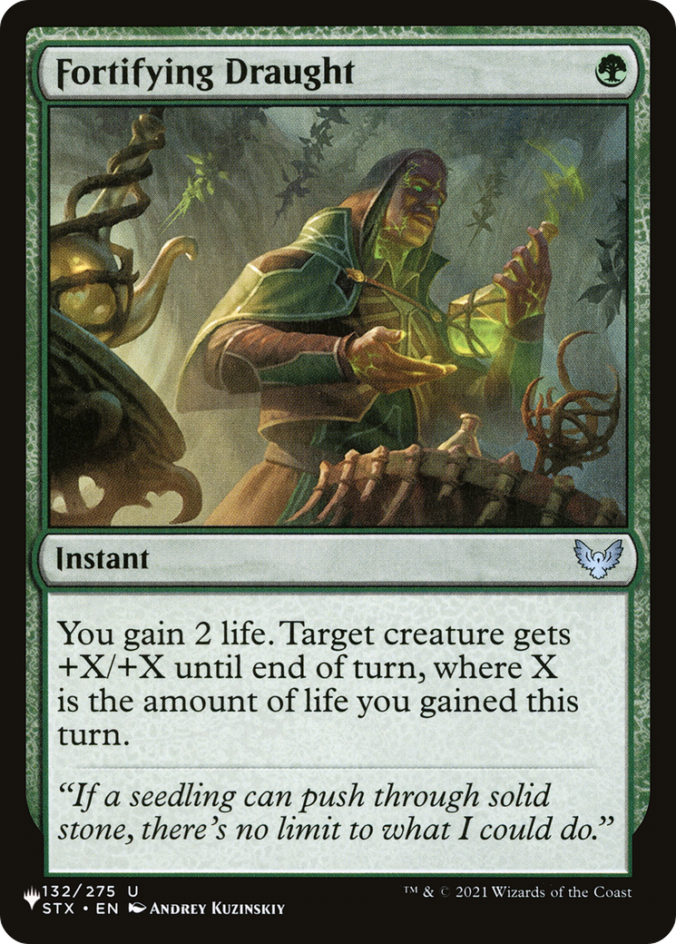 Fortifying Draught (LIST-STX-132) [Mystery Booster] The List MTG Single Wizards of the Coast