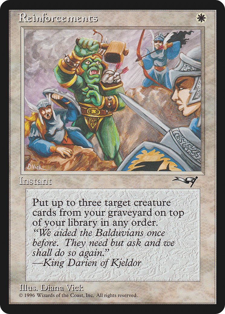 Reinforcements (ALL-12A) [Alliances] MTG Single Wizards of the Coast