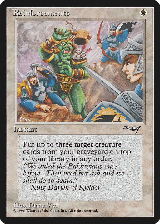 Reinforcements (ALL-12A) [Alliances] MTG Single Wizards of the Coast