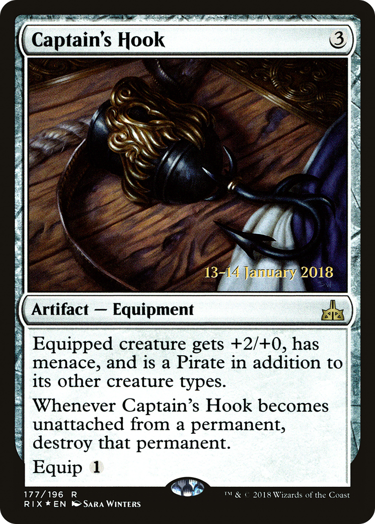 Captain's Hook (PRE-177) [Rivals of Ixalan Promos] Foil MTG Single Wizards of the Coast