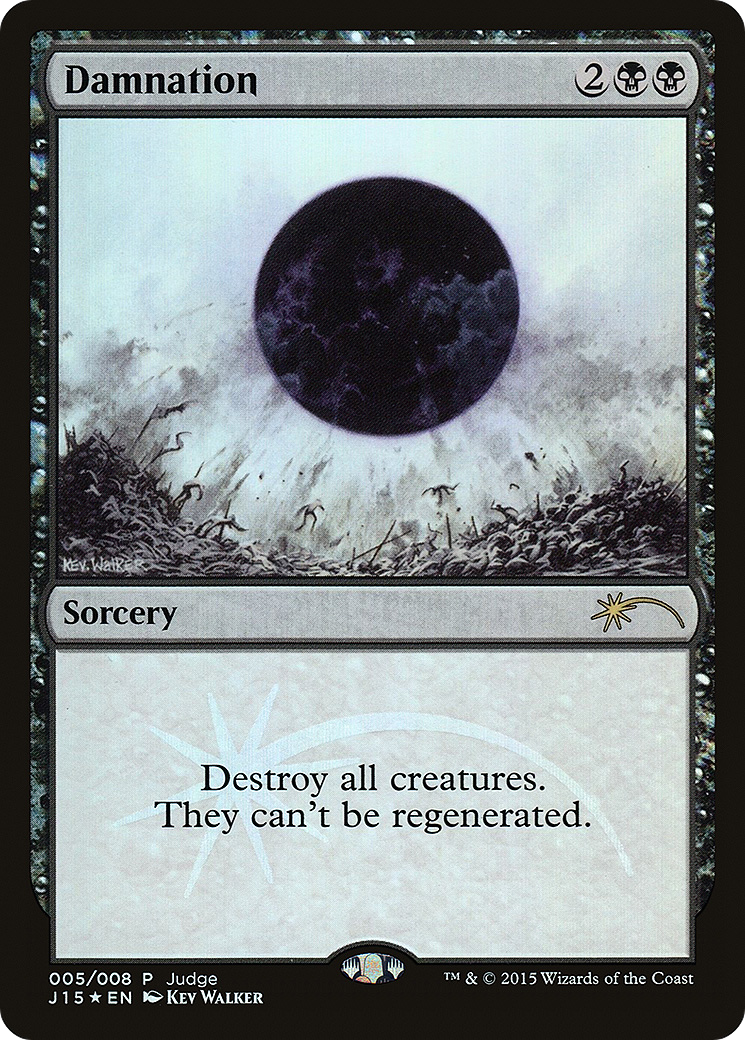 Damnation (JDG-005) [Misc] Judge Gift Cards 2015 Foil MTG Single Wizards of the Coast