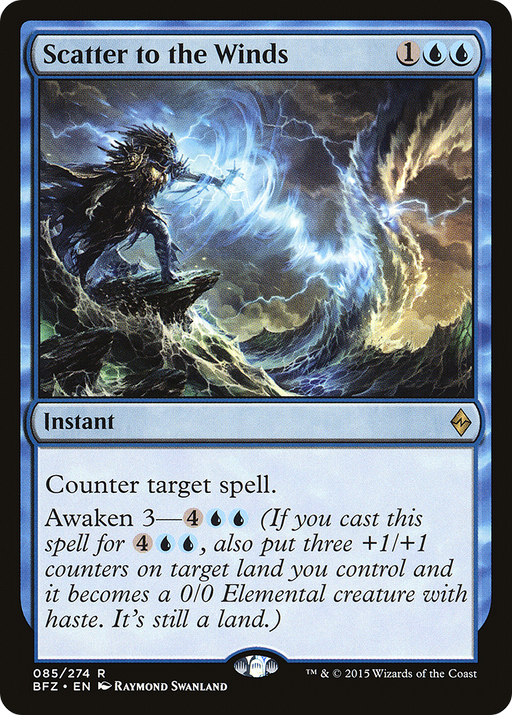Scatter to the Winds (BFZ-085) [Battle for Zendikar] Foil MTG Single Wizards of the Coast