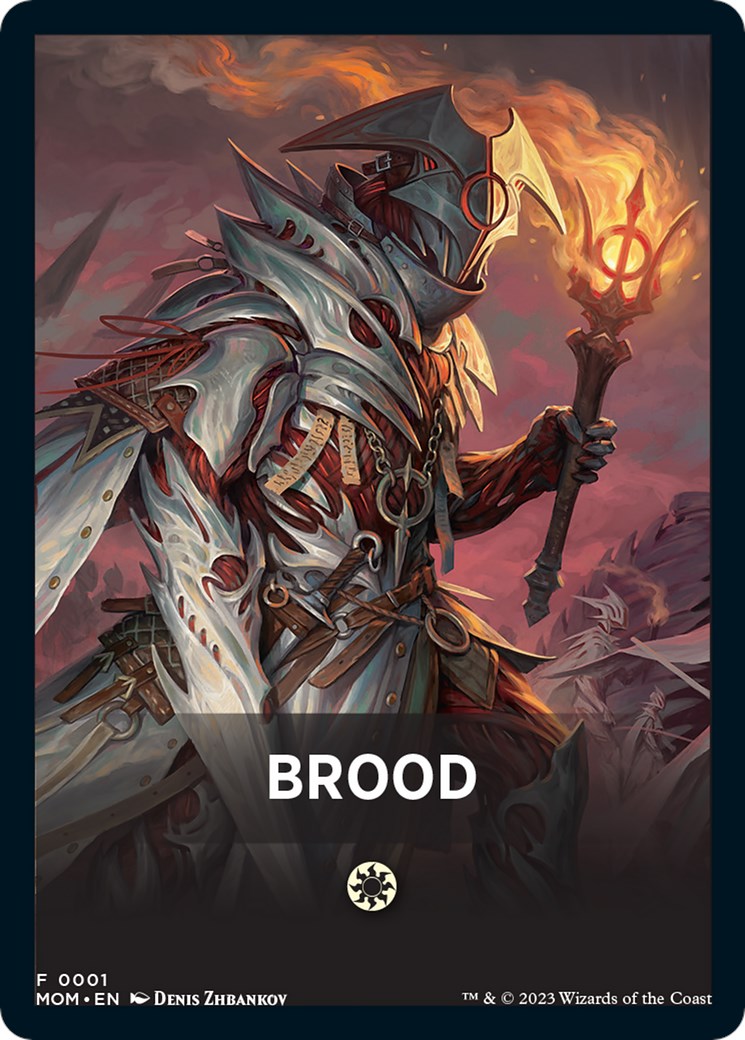 Brood Theme Card [Tokens] March of the Machine Tokens MTG Single Magic: The Gathering