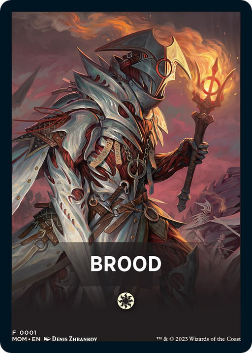 Brood Theme Card [Tokens] March of the Machine Tokens MTG Single Magic: The Gathering