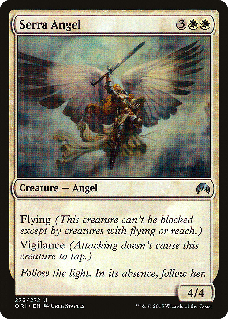 Serra Angel (ORI-276) [Magic Origins] MTG Single Wizards of the Coast