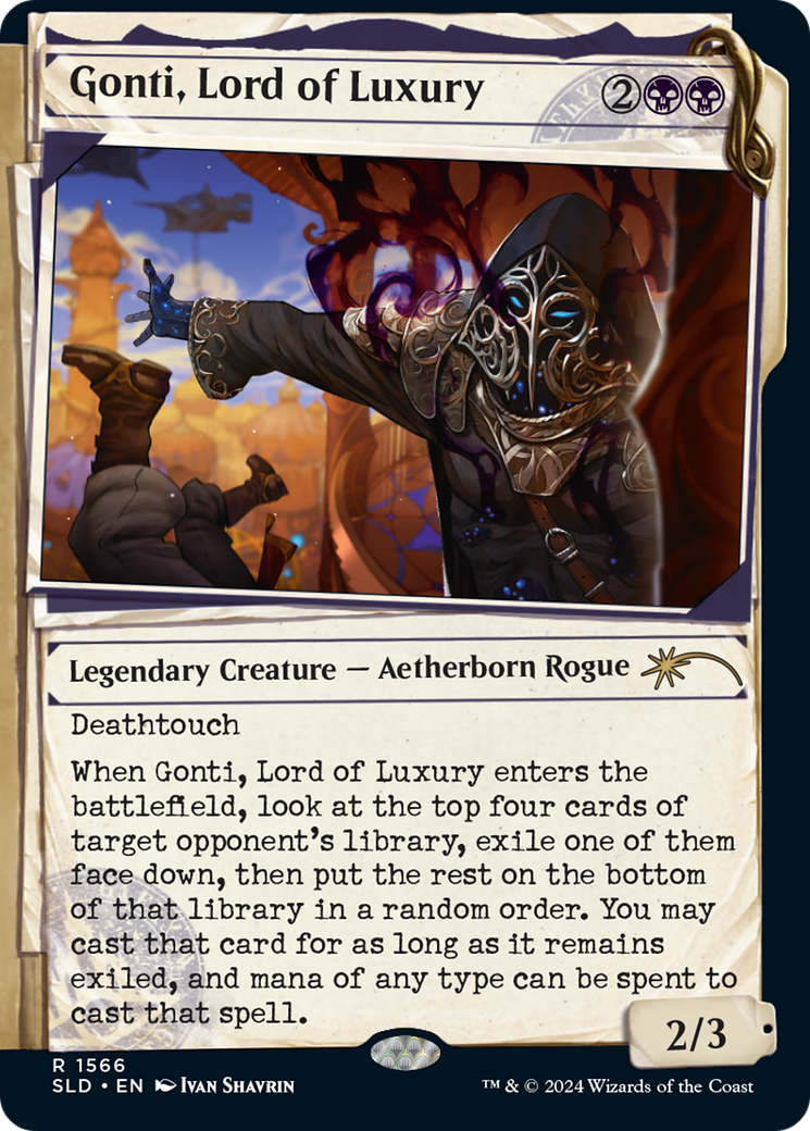 Gonti, Lord of Luxury (SLD-1566) [Secret Lair] Drop (Showcase) MTG Single Wizards of the Coast
