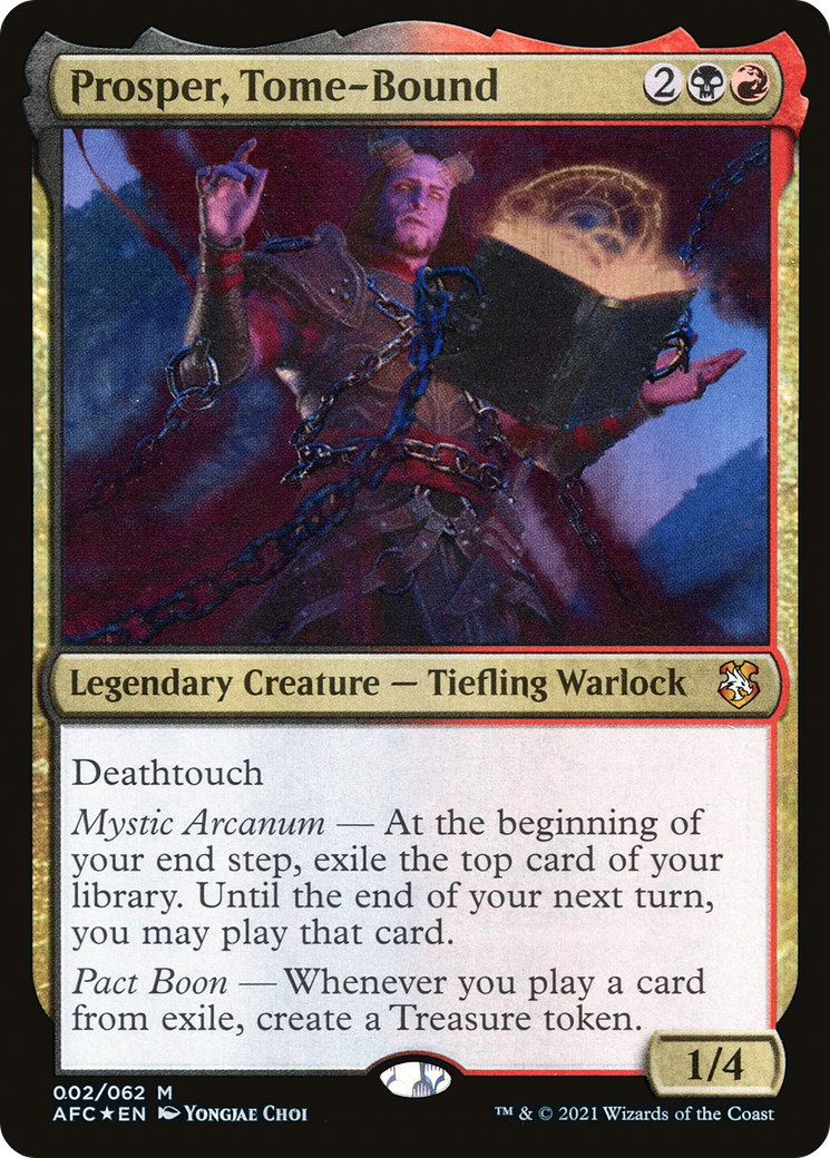 Prosper, Tome-Bound (AFC-002) [Forgotten Realms Commander] Foil MTG Single Wizards of the Coast