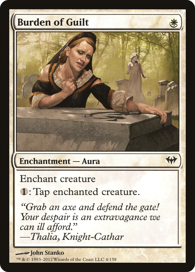Burden of Guilt (DKA-004) [Dark Ascension] Foil MTG Single Wizards of the Coast