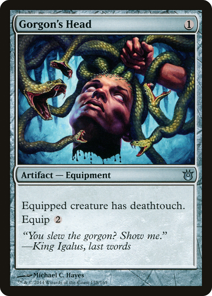 Gorgon's Head (BNG-158) [Born of the Gods] MTG Single Wizards of the Coast