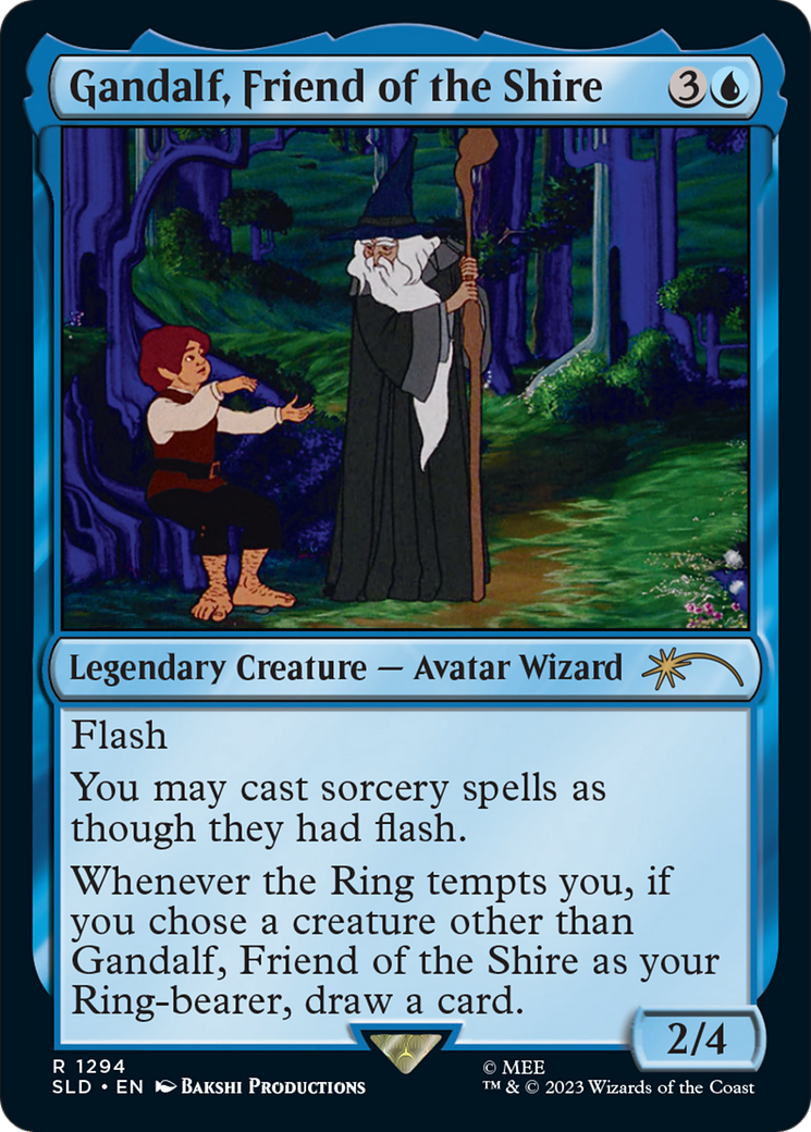 Gandalf, Friend of the Shire (SLD-1294) [Secret Lair] Drop Foil MTG Single Wizards of the Coast