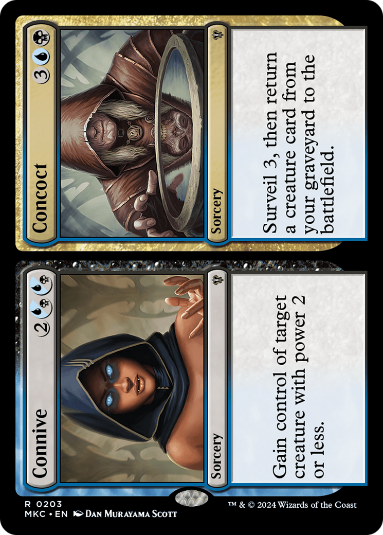 Connive // Concoct (MKC-203) [Murders at Karlov Manor Commander] MTG Single Wizards of the Coast