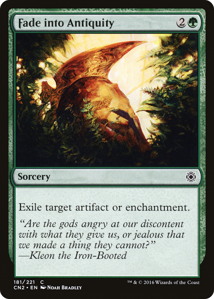Fade into Antiquity (CN2-181) [Conspiracy: Take the Crown] Foil MTG Single Wizards of the Coast