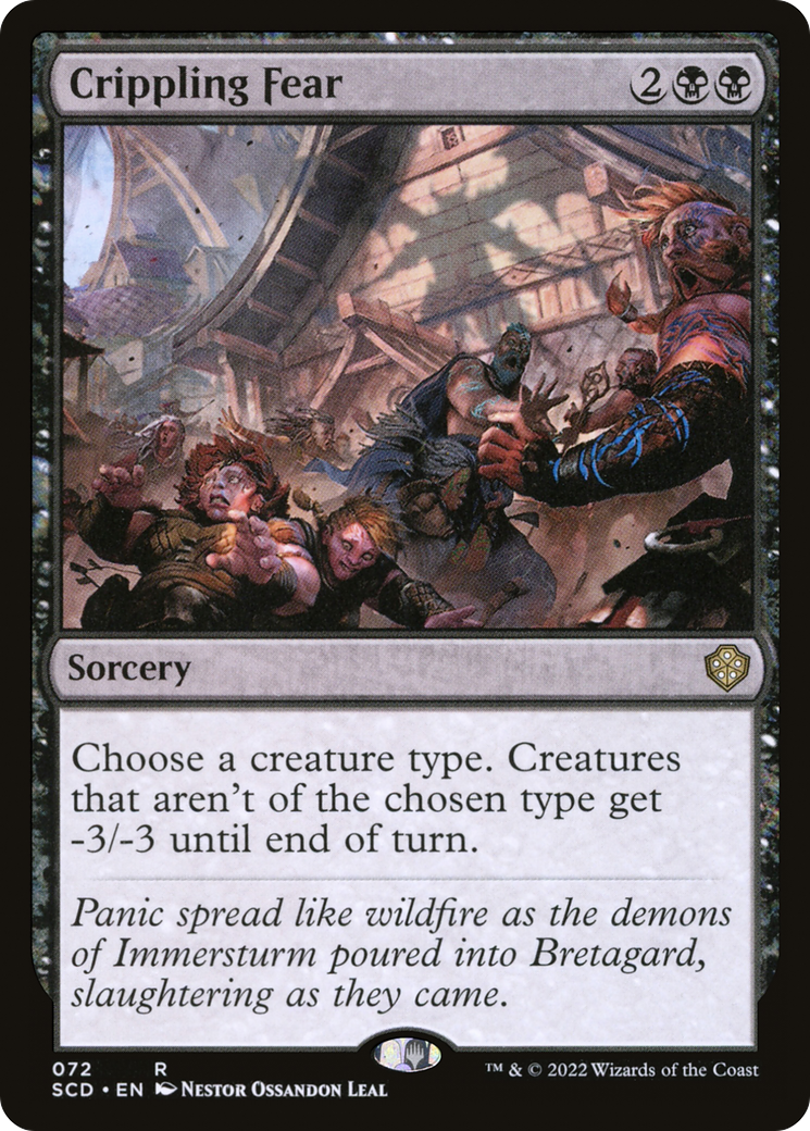 Crippling Fear (SCD-072) [Starter Commander Decks] MTG Single Wizards of the Coast