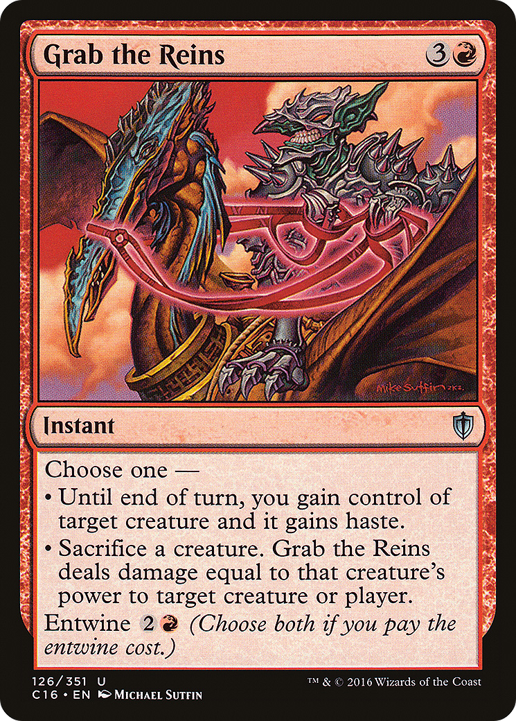 Grab the Reins (C16-126) [Commander 2016] MTG Single Wizards of the Coast