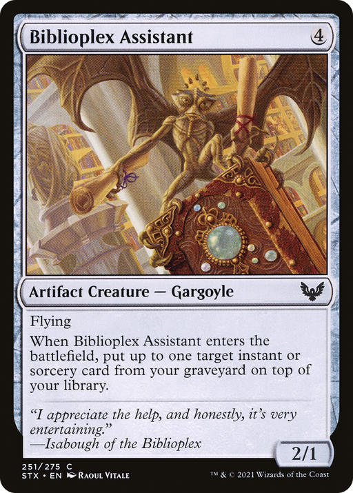 Biblioplex Assistant (STX-251) [Strixhaven: School of Mages] MTG Single Wizards of the Coast