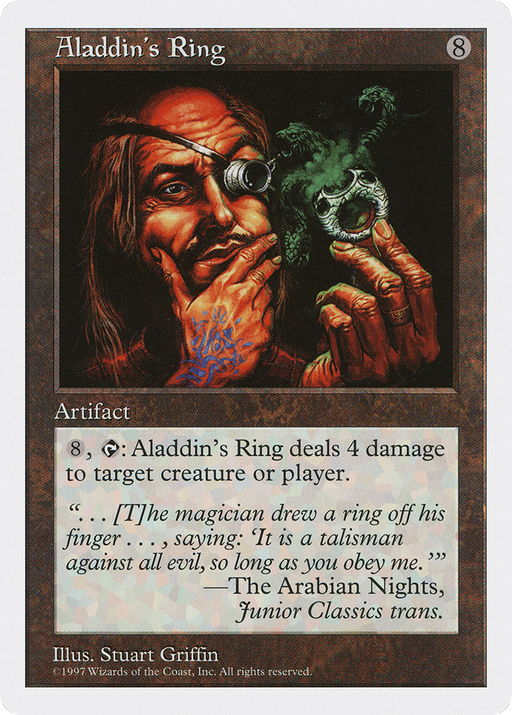 Aladdin's Ring (5ED-346) [Fifth Edition] MTG Single Wizards of the Coast