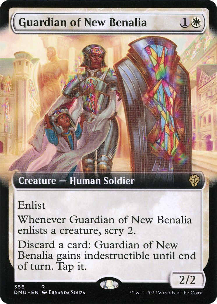 Guardian of New Benalia (DMU-386) [Dominaria United] (Extended Art) Foil MTG Single Wizards of the Coast