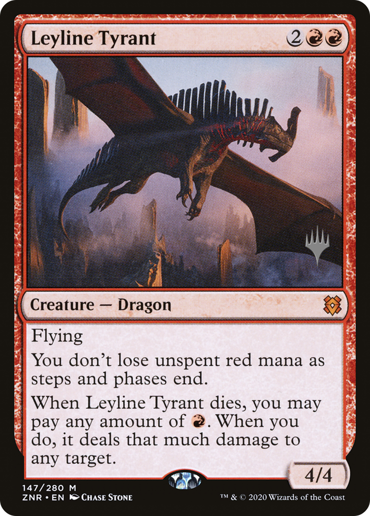 Leyline Tyrant (PPZNR-147) [Zendikar Rising Promos] MTG Single Wizards of the Coast