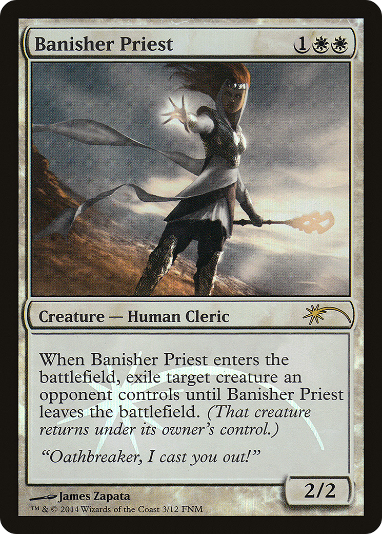 Banisher Priest [Friday Night Magic 2014] MTG Single Magic: The Gathering