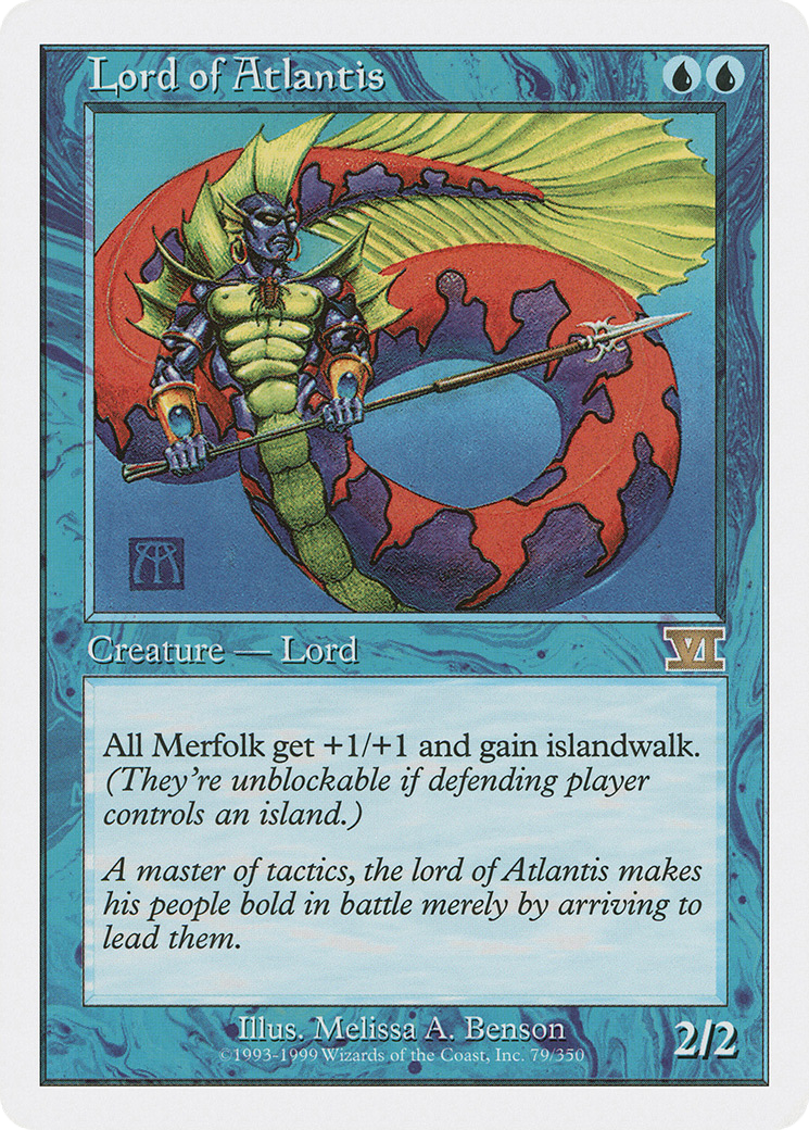 Lord of Atlantis (6ED-079) [Classic Sixth Edition] MTG Single Wizards of the Coast