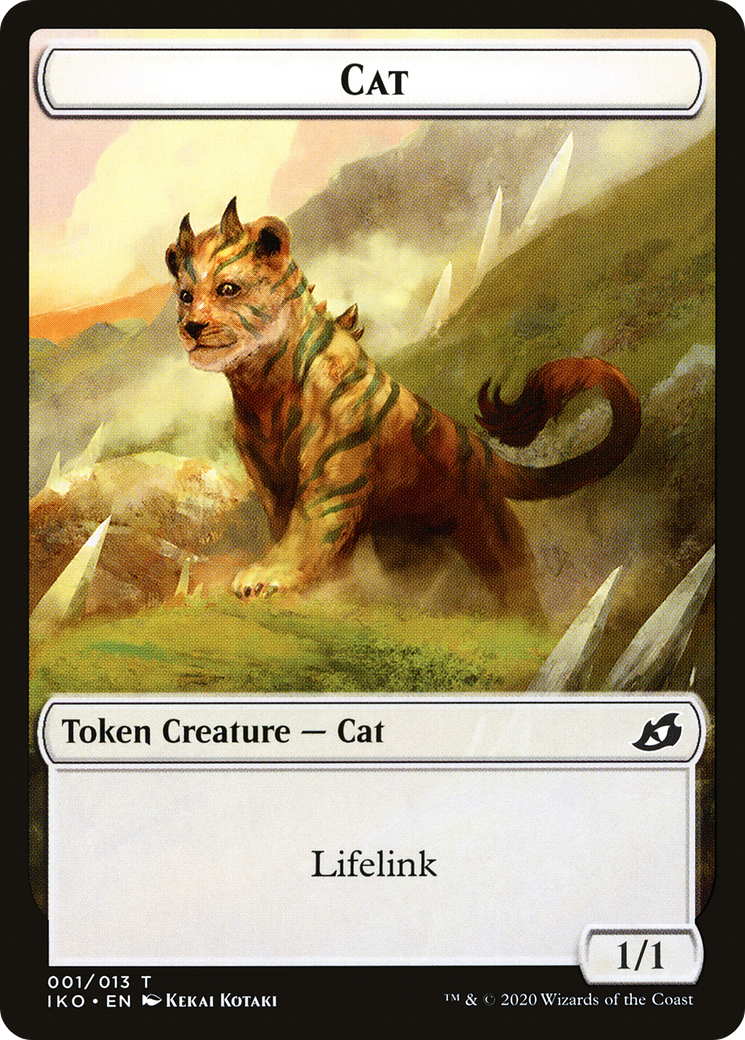 Cat (TIKO-001) [Tokens] Ikoria: Lair of Behemoths Tokens Foil MTG Single Wizards of the Coast