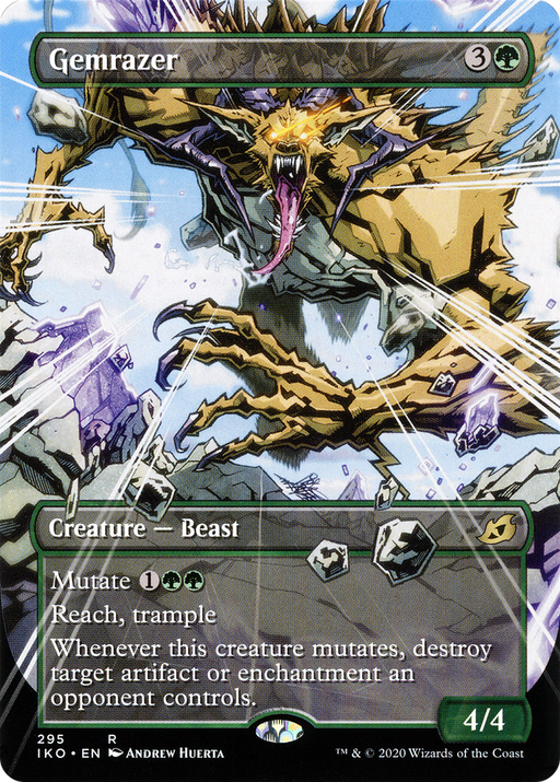 Gemrazer (IKO-295) [Ikoria: Lair of Behemoths] (Showcase) (Borderless) MTG Single Wizards of the Coast