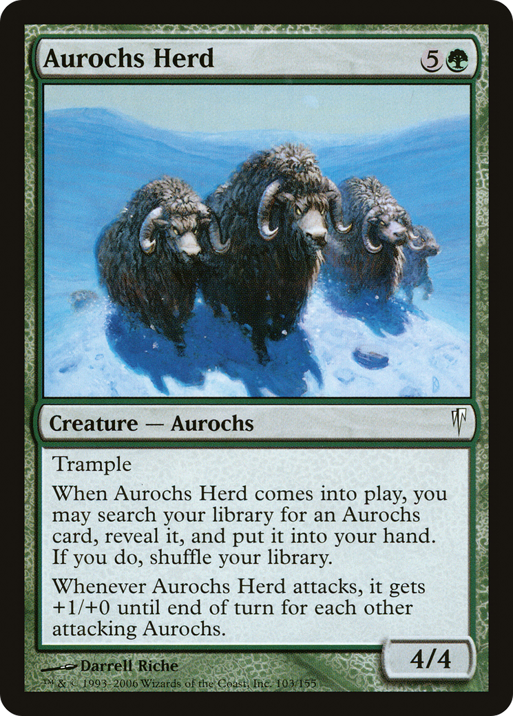 Aurochs Herd (CSP-103) [Coldsnap] MTG Single Wizards of the Coast