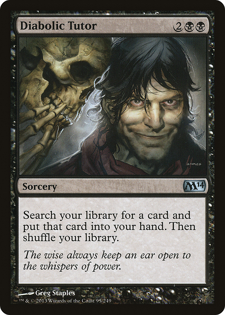 Diabolic Tutor (M14-095) [Magic 2014] MTG Single Wizards of the Coast