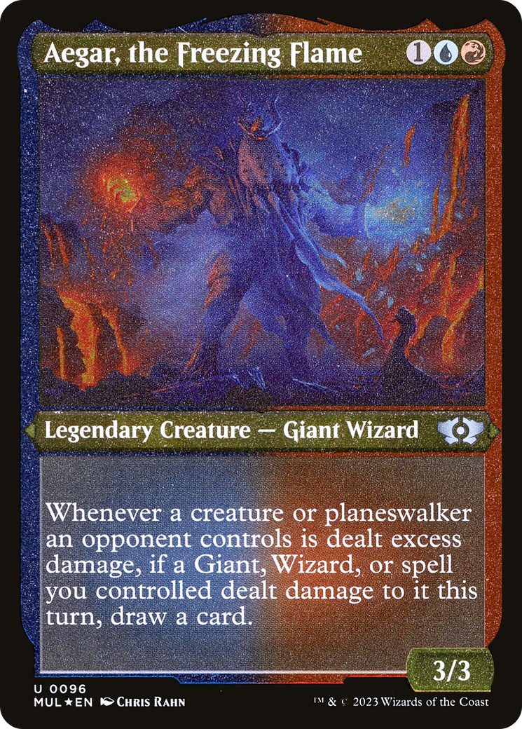 Aegar, the Freezing Flame (MUL-096) [Multiverse Legends] Foil MTG Single Wizards of the Coast