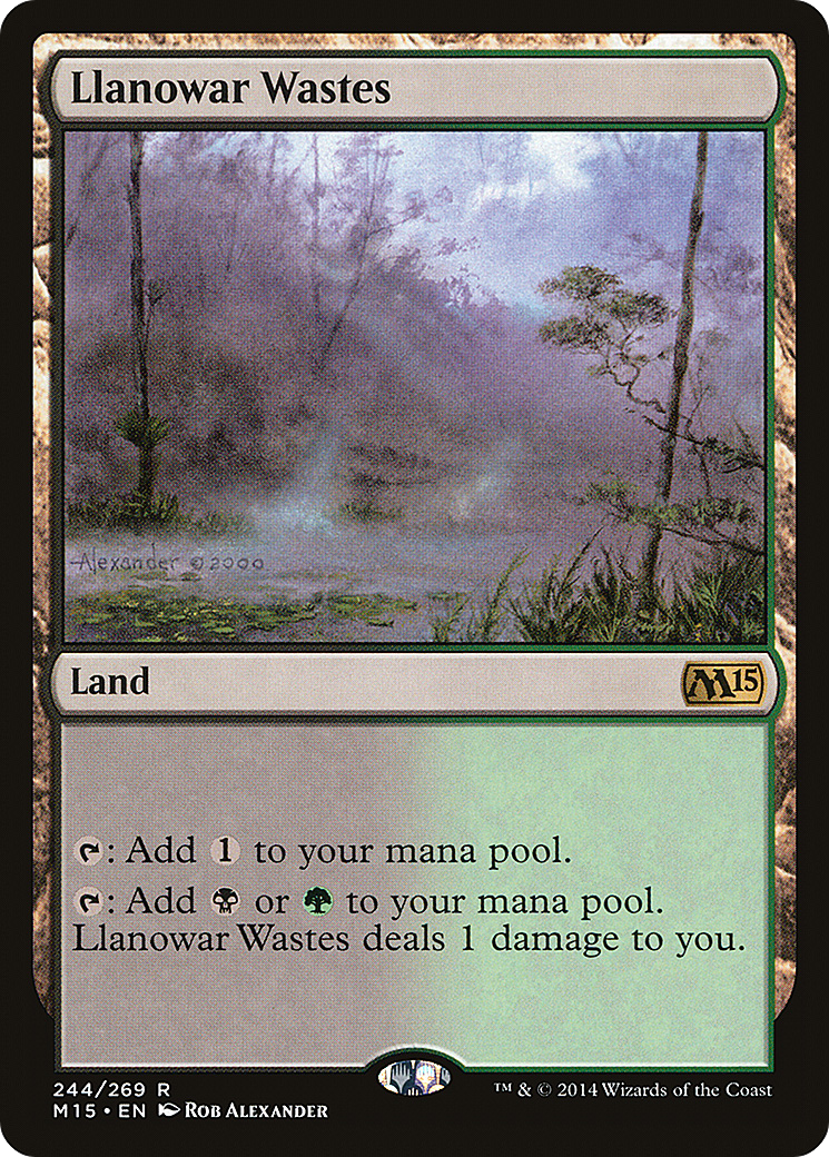 Llanowar Wastes (M15-244) [Magic 2015] MTG Single Wizards of the Coast