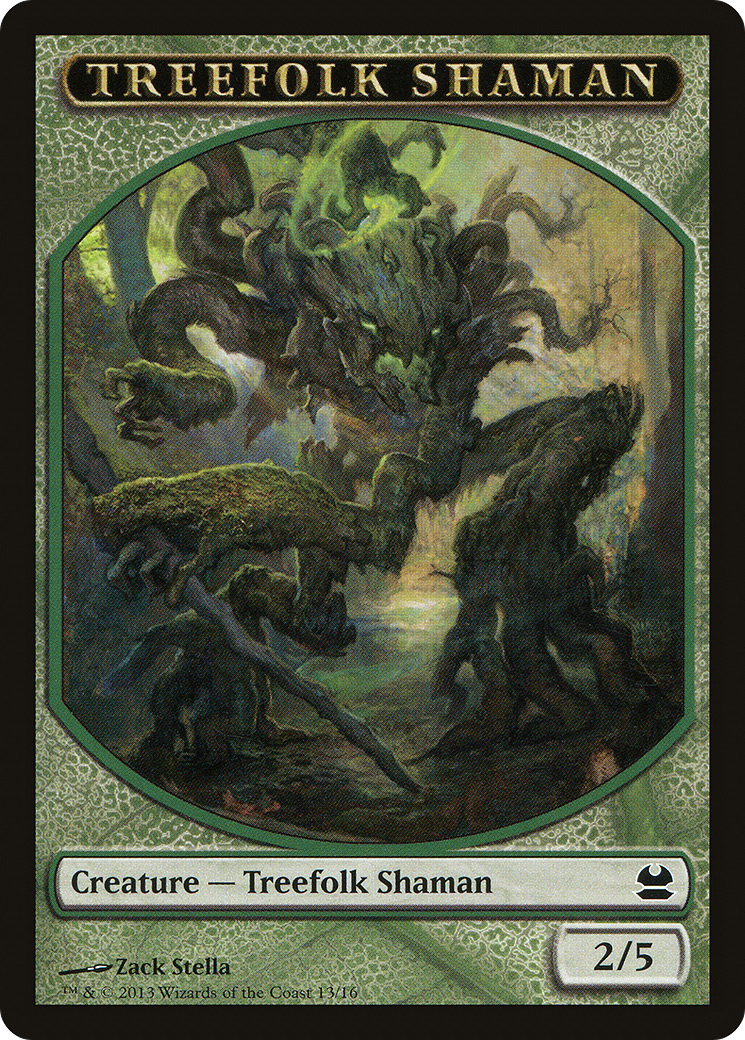 Treefolk Shaman Token (MMA-013) [Tokens] Modern Masters Tokens MTG Single Wizards of the Coast