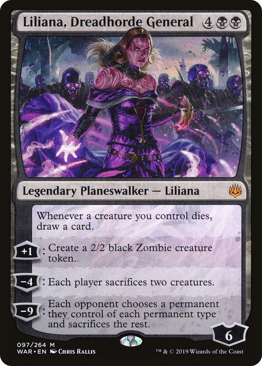 Liliana, Dreadhorde General (WAR-097) [War of the Spark] MTG Single Wizards of the Coast