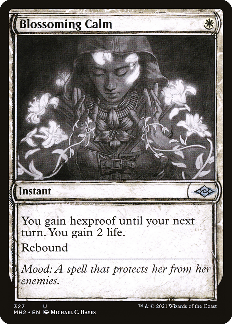 Blossoming Calm (MH2-327) [Modern Horizons 2] (Showcase) Foil MTG Single Wizards of the Coast