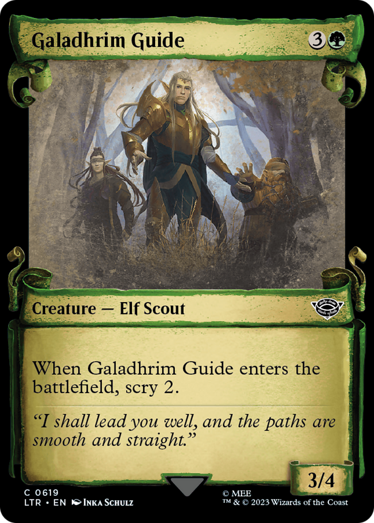 Galadhrim Guide (Showcase Scrolls) (LTR-619) [The Lord of the Rings: Tales of Middle-earth] (Showcase) MTG Single Wizards of the Coast
