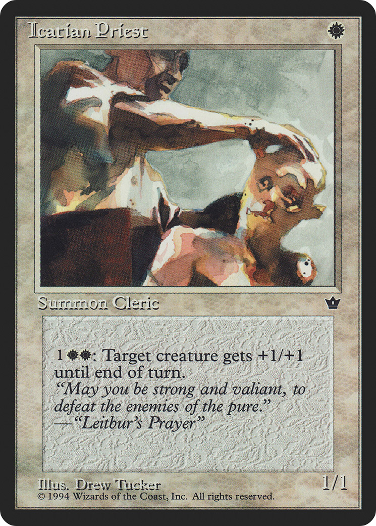 Icatian Priest (FEM-) [Fallen Empires] MTG Single Wizards of the Coast