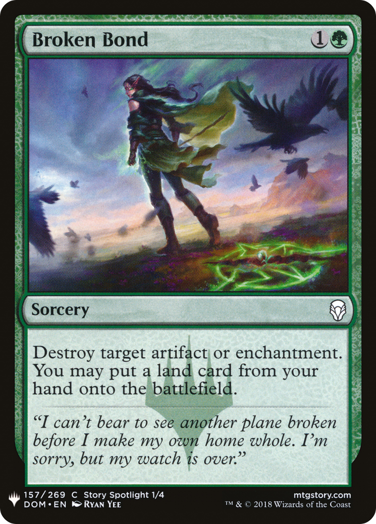 Broken Bond (LIST-DOM-157) [Mystery Booster] The List MTG Single Wizards of the Coast