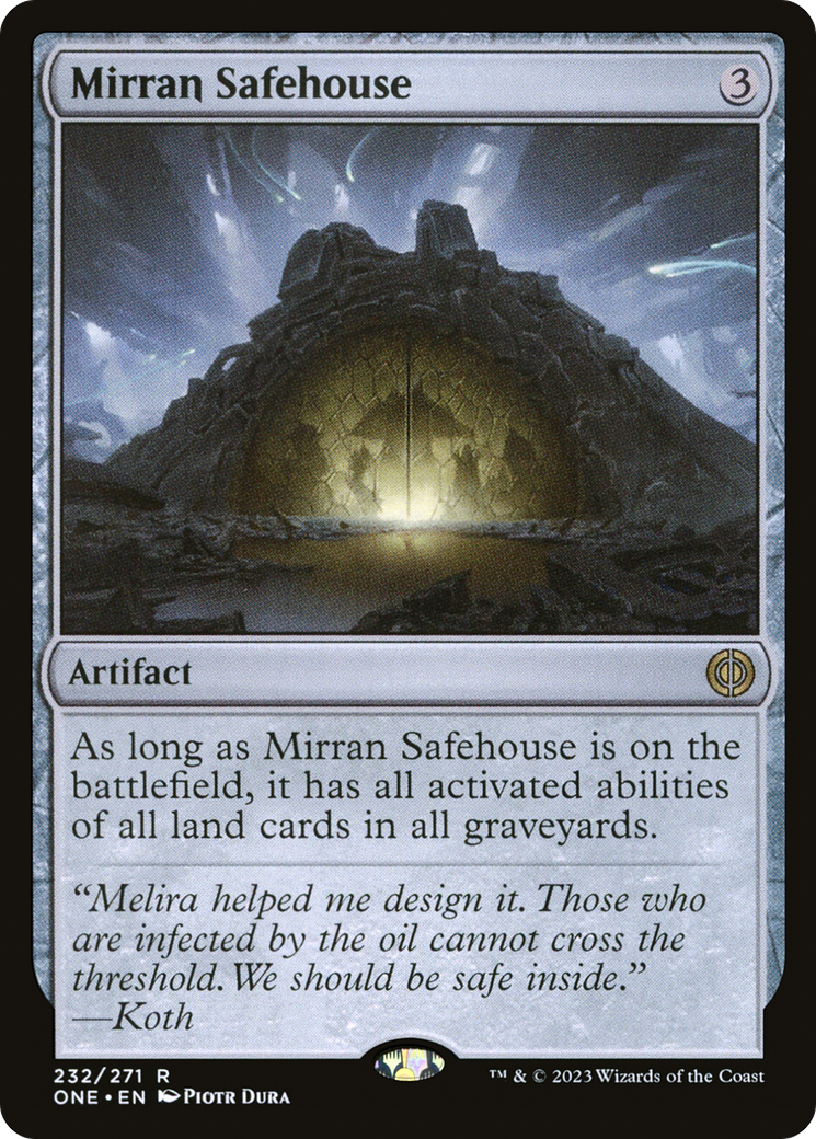 Mirran Safehouse (ONE-232) [Phyrexia: All Will Be One] Foil MTG Single Wizards of the Coast