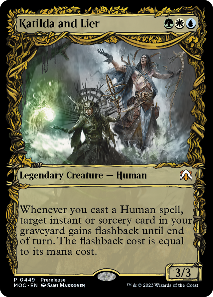 Katilda and Lier (PRE-449) [March of the Machine Commander] (Showcase) Foil MTG Single Wizards of the Coast