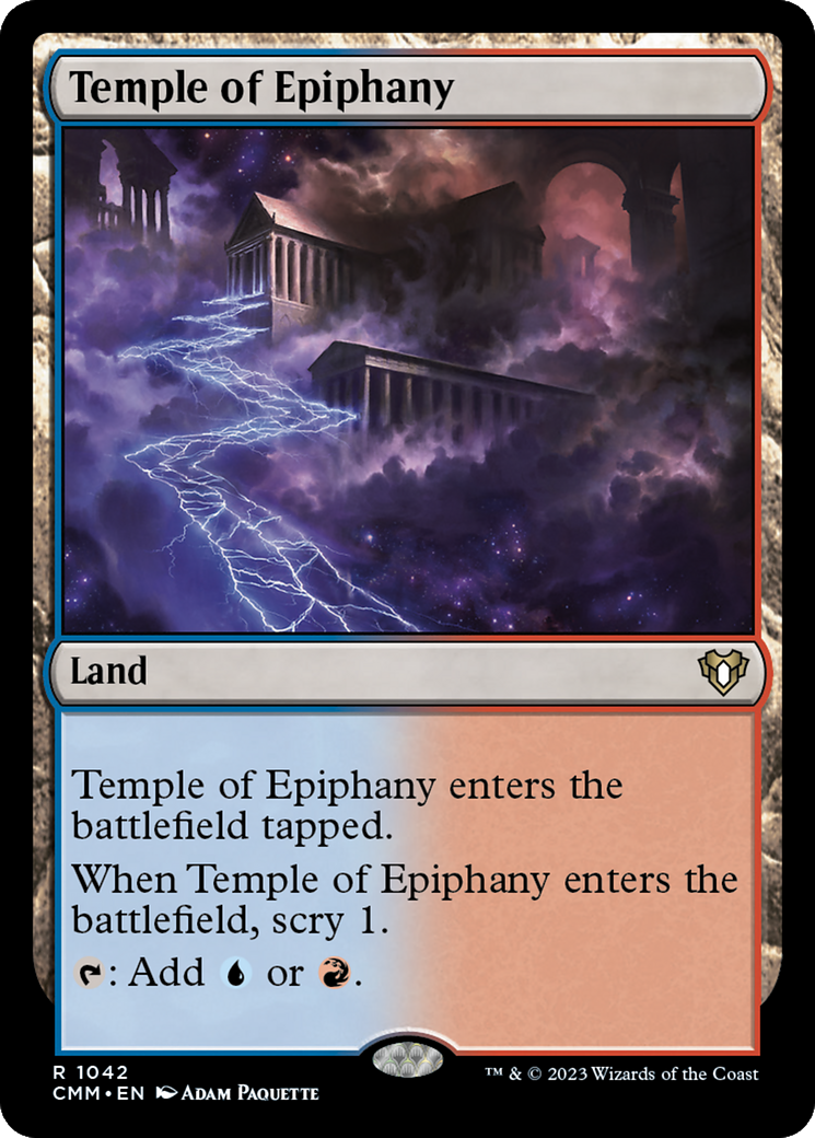 Temple of Epiphany (CMM-1042) [Commander Masters] MTG Single Wizards of the Coast