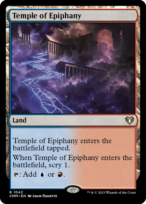 Temple of Epiphany (CMM-1042) [Commander Masters] MTG Single Wizards of the Coast