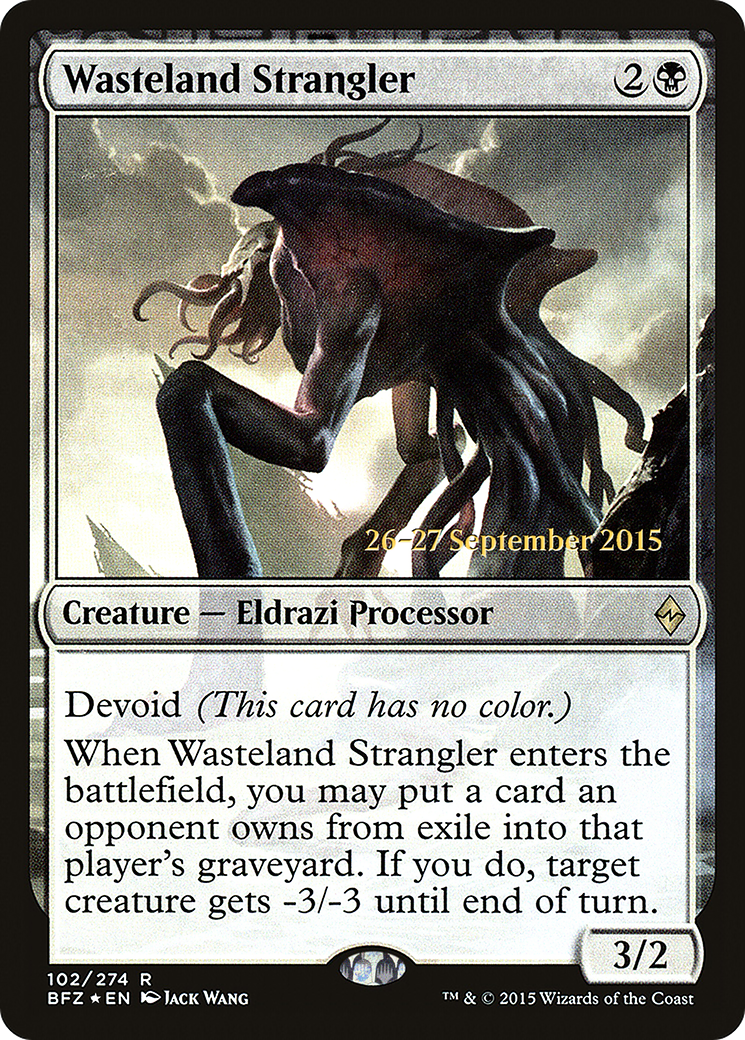 Wasteland Strangler (PRE-102) [Battle for Zendikar Promos] Foil MTG Single Wizards of the Coast