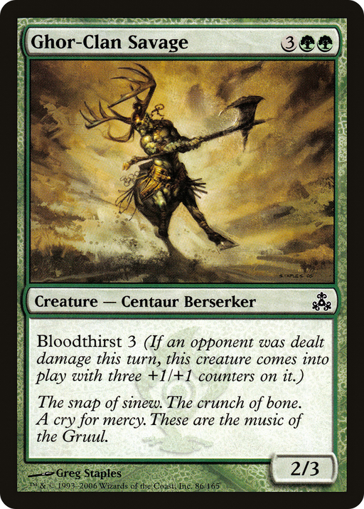 Ghor-Clan Savage (GPT-086) [Guildpact] MTG Single Wizards of the Coast