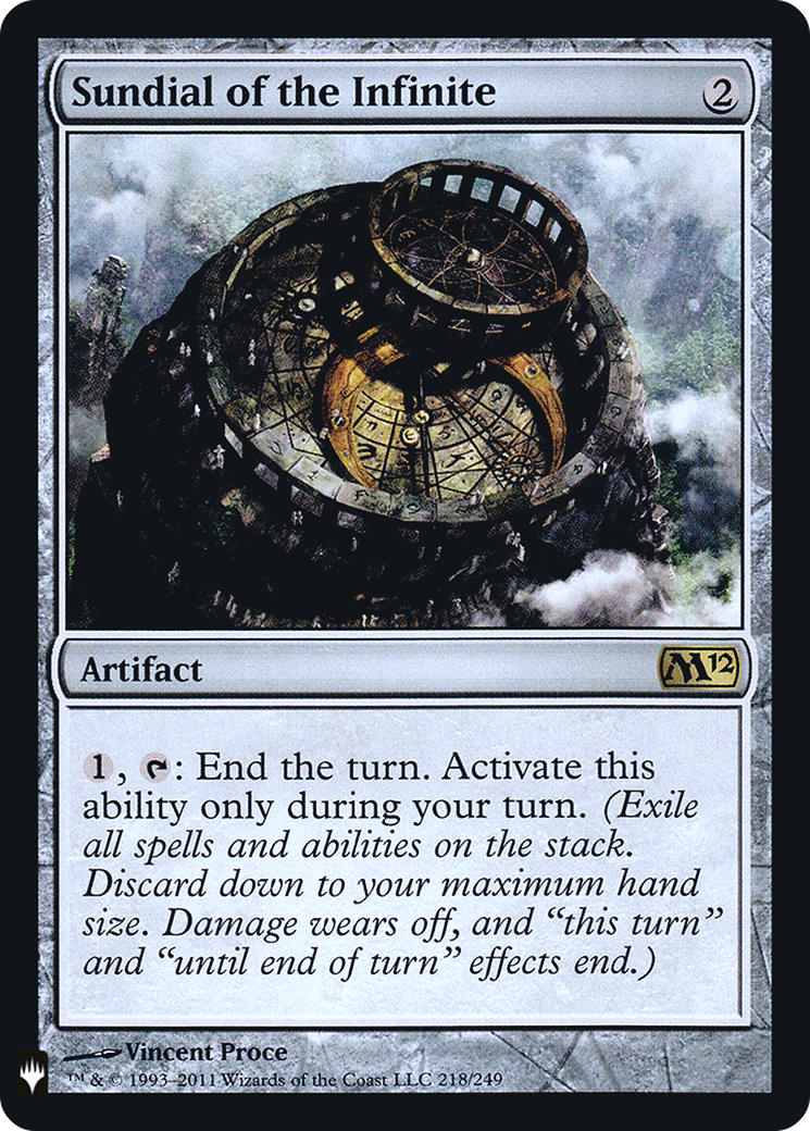 Sundial of the Infinite (LIST-218) [Mystery Booster] The List Foil MTG Single Wizards of the Coast