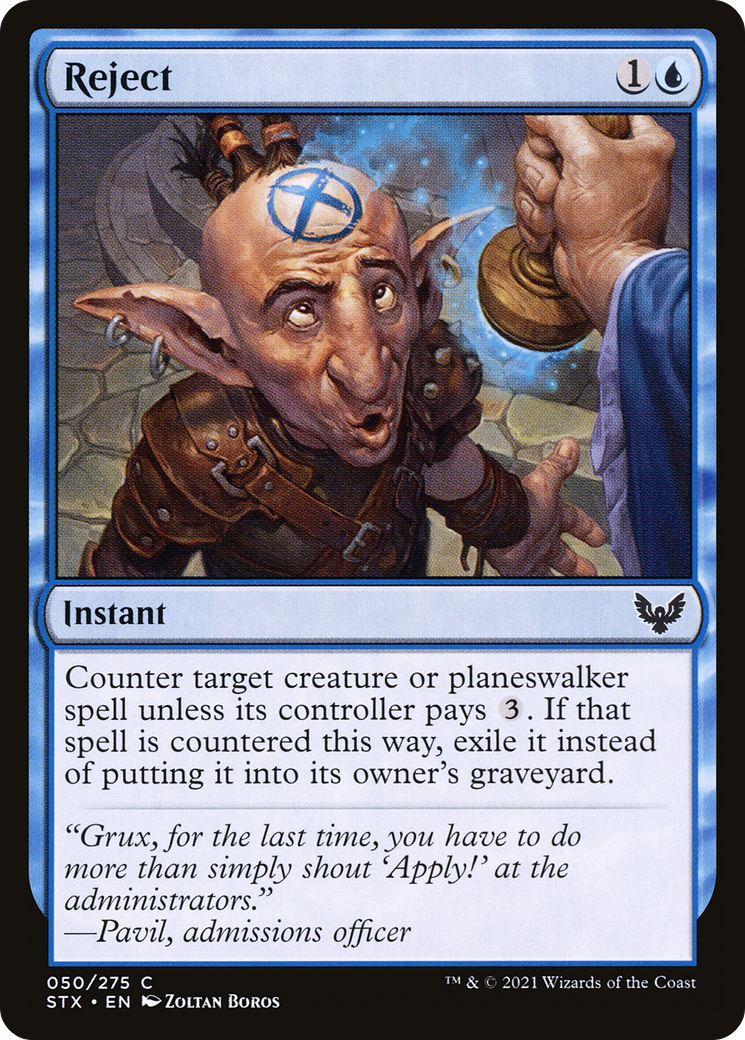 Reject (STX-050) [Strixhaven: School of Mages] MTG Single Wizards of the Coast
