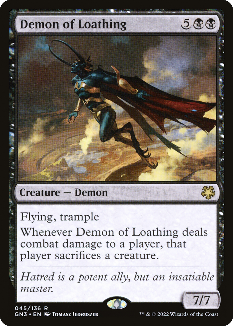 Demon of Loathing (GN3-045) [Misc] Game Night: Free-for-All MTG Single Wizards of the Coast